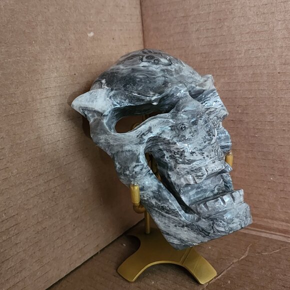 Picture Jasper Carved Mask - Picture 3 of 3